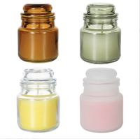 Pot à bougie en verre d'aromathérapie Yankee avec couvercle en verre 100ml pour la décoration de la maison