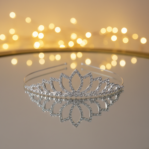 Tiara de Aleación Coreana Chapada en Oro con Cristales de Estrás, Corona para Novia, Cumpleaños, Actuaciones - Product Image 5