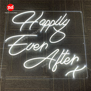 ของตกแต่งงานแต่งงานอย่างมีความสุขหลังจากที่ได้ลงชื่อเข้าใช้ในจีนแสงไฟนีออน Led สำหรับวันวาเลนไทน์ - Product Image 1