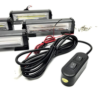 Lumière stroboscopique LED bleue ultra brillante pour calandre de voiture 12V 24V Lumières stroboscopiques LED automatiques pour véhicules camions