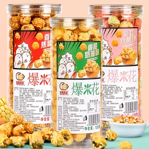 Three flavors Popcorn cereal snacks Caramel flavored popcorn holiday gifts
