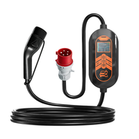 Chargeur EV portable d'urgence 3,5 kW-22 kW, prises multiples, station de charge rapide pour voitures électriques BYD