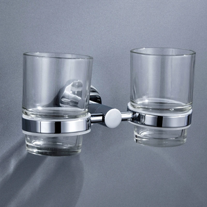 Ensembles d'accessoires de salle de bain chromés en acier inoxydable : porte-brosse WC, porte-rouleau de papier toilette, étagère, porte-savon de douche, crochets muraux pour peignoirs - Product Image 4