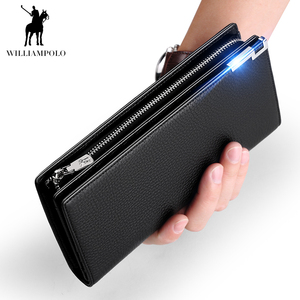Portafoglio in vera pelle <span class=keywords><strong>da</strong></span> <span class=keywords><strong>uomo</strong></span> di lusso 2020 all'ingrosso con cerniera <span class=keywords><strong>da</strong></span> viaggio pochette di lusso con portafogli lunghi - Product Image 3