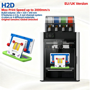 Impresora 3D Bambo Lab H2D de Doble Boquilla, Multimaterial, CoreXY, Alta Velocidad de 600 mm/s, Máquina FDM Cerrada, 320x340x320 mm - Product Image 1
