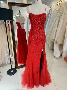 <span class=keywords><strong>ชุด</strong></span><span class=keywords><strong>ราตรี</strong></span>ทรงเมอร์เมดปักลายลูกไม้ 3 มิติ สีม่วงไลแลค แขนกุด ผูกเชือกด้านหลัง ผ่าสูง ทรงเข้ารูป สำหรับงานพรอม ต้อนรับปีใหม่ 2026 - Product Image 6