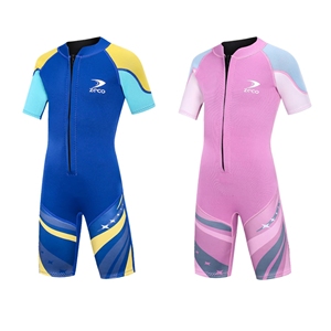 Combinaison <span class=keywords><strong>de</strong></span> plongée courte en néoprène 2,5 mm unisexe pour enfants, garçons et filles, idéale pour l'été et la natation - Product Image 1