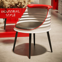 Ensemble table et chaises multifonctionnel en fer forgé de style influenceur, créatif, pour café de desserts, banquette extérieure industrielle
