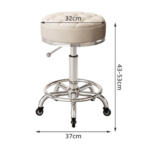 Chaises et tabourets modernes en cuir pour salons commerciaux, chaises pour clients de beauté, chaises pour salons de manucure, salons de coiffure, salons de barbier, hôtels, chaises de pédicure pour filles - Product Image 6