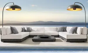 Sassanid Outdoor Patio Garden Sets Hotel Resort Handcrafted Metal Aluminum Modular Sofa Modern Luxury Outdoor Furniture