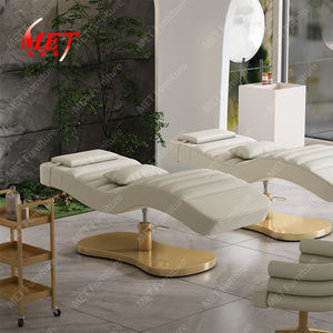 Lusso in oro rosa Base salone di bellezza letto massaggio sopracciglia moderna altezza regolabile Saloon cosmetico ciglia letto per la vendita - Product Image 4