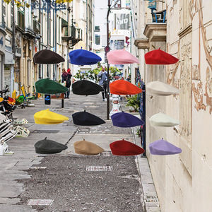 Béret pour femmes de la mode coréenne, nouveau style polyvalent, rétro, décontracté, chapeau en forme de dôme, style artistique pour l'automne et l'hiver, style de caractère - Product Image 3