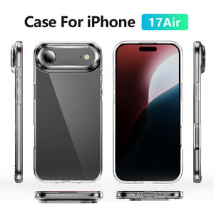 Étui de téléphone pour iPhone Air, protection contre les chocs, transparent, en TPU, pare-chocs rigide en <span class=keywords><strong>PC</strong></span>, rebord surélevé pour l'appareil photo, <span class=keywords><strong>écran</strong></span> anti-rayures - Product Image 2
