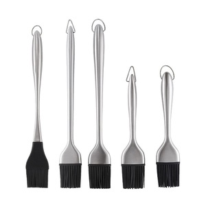 Brocha de Silicona y Acero Inoxidable con Mango Largo, Resistente al Calor, para Barbacoa, Cocina, Repostería, Aceite y Mantequilla, Opciones 304 y 430 - Product Image 3