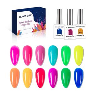 HONEY GIRL 2 <span class=keywords><strong>en</strong></span> 1, Esmalte de <span class=keywords><strong>Uñas</strong></span> <span class=keywords><strong>en</strong></span> <span class=keywords><strong>Gel</strong></span> con Base de Goma de 12 Colores, Marca Privada, Productos para <span class=keywords><strong>Uñas</strong></span> 2026, Muestra Gratuita de Base de Goma para <span class=keywords><strong>Uñas</strong></span> - Product Image 1