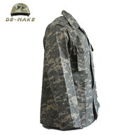 Combinaison de chasse tactique pour homme, uniforme de terrain coupe BDU, tissu Ripstop 65/35 polyester/coton, multi-poches