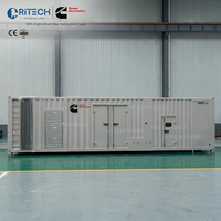 Groupe électrogène diesel avec moteur Cummins 500kVA 800kVA 1000kVA, type conteneur, norme ISO, pour centre de données et alimentation minière