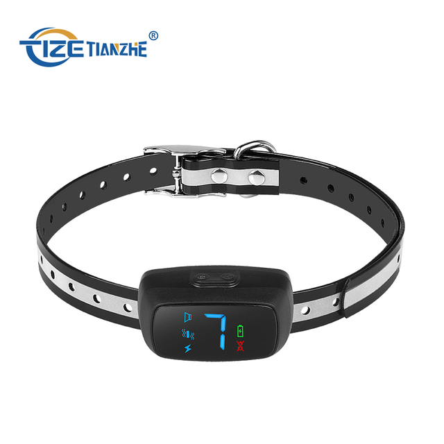 TIZE Digital Display Waterproof Rechargeable Electric Slave Dog Auto Shock Collar for Humans