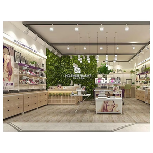 Présentoir de <span class=keywords><strong>Comptoir</strong></span> en Bois pour Cosmétiques et Maquillage, Modèle Carpenter Family Beauty Retail Store, Options Personnalisables - Product Image 6