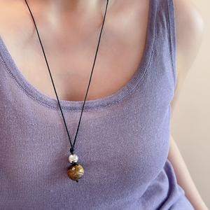 Новое поступление Элегантное длинное ожерелье из смолы очарование Ретро длинный свитер ожерелье для повседневных аксессуаров - Product Image 5