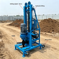 Plateforme de forage de puits d'eau électro-hydraulique portable, profondeur réelle de 200 m |   Garantie d'un an |   Certifié CE Personnalisable