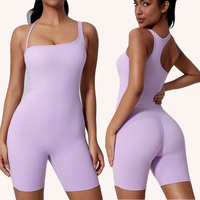 Combinaisons de sport sans manches, courtes, pour le yoga, la danse et le sport, effet push-up