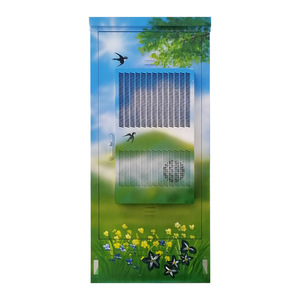 Armario de Almacenamiento Exterior Ecológico con Diseño Pintado a Mano para Parques y Espacios Verdes Urbanos - Product Image 4