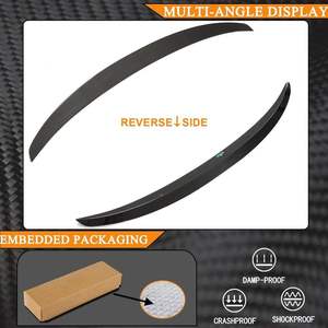 Aileron arrière simple en fibre de carbone de haute qualité, finition polie, pour Porsche 911 992 Carrera, spoiler de coffre - Product Image 6