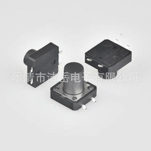 สวิตช์สัมผัสแบบติดตั้งบนพื้นผิว Jieyue 12x12  ตัวเรือน PPA  หน้าสัมผัสสแตนเลสสตีล  สวิตช์ไมโครแบบกด 4 ขา - Product Image 4