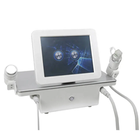 Máquina Portátil de Microdermoabrasión de Alta Frecuencia Dorada con Martillo de Hielo, Máquina Antienvejecimiento para Suavizar y Reafirmar el Rostro