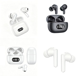 Los Mejores Auriculares Inalámbricos Mini, Ergonómicos, con Ajuste Cómodo en el Oído, Pantalla LED de Energía, Estuche Digital para Todos los Teléfonos Inteligentes, Deportes, Gimnasio - Product Image 1