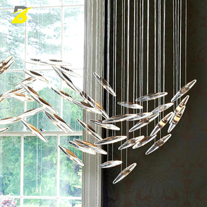 Lustre en cristal en forme d'<span class=keywords><strong>oiseau</strong></span> volant - Éclairage dynamique <span class=keywords><strong>de</strong></span> luxe pour escalier d'hôtel/galerie d'art - Product Image 3