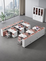 Bureau de travail moderne et minimaliste en PVC pour employés