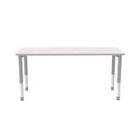 Meubles de classe, table rectangulaire réglable en hauteur, table d'activités en bois