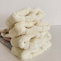 Vente chaude épais chaud chaussettes hiver floue moelleux coton serré couleur unie thermique bébé fille enfants collants