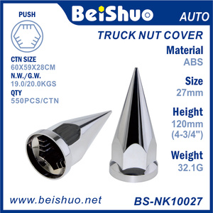 BS-NK10027 27MM*4-3/4" Cache-écrous <span class=keywords><strong>de</strong></span> <span class=keywords><strong>roue</strong></span> en plastique ABS pour camion - Product Image 2