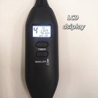 Grand chauffe-pieds sous le bureau de 50*70cm avec écran LCD-Prise détachable, chaleur et minuterie réglables, surface douce pour tapis