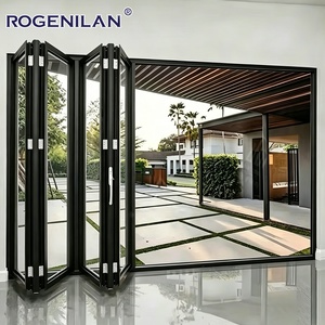 Rogenilan, Proveedor Chino de Puertas Plegables de Aluminio Resistentes a Huracanes, Puertas Bi-Plegables con Doble Acristalamiento Low-E para Patio - Product Image 3