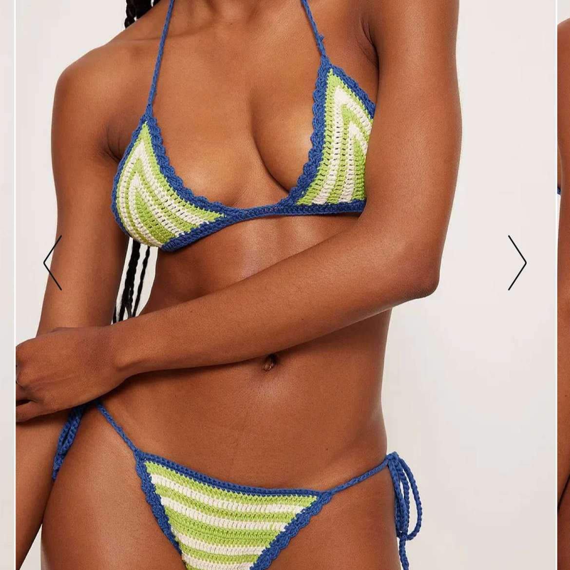 Traje De BaÃ±o Lycra Y Crochet Ropa Interior Tejida A Mano Bikini
