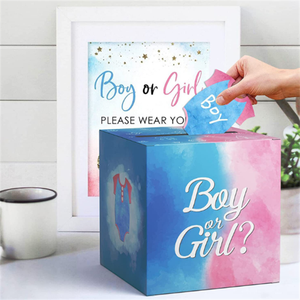 Baby Shower e genere rivelano le urne per il voto di genere per feste Decorative per matrimoni - Product Image 4