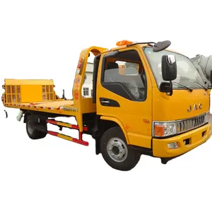 New underlift 3 ton towing 4 ton hydraulic winch slide flat bed china jac 4x2 car carrying truck