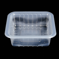 Boîte alimentaire en plastique transparente pour gâteaux et dates