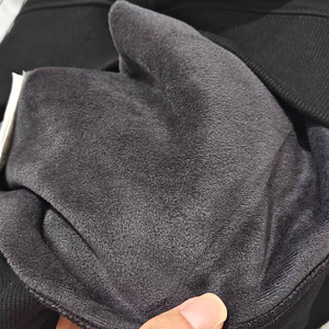 Felpa <span class=keywords><strong>da</strong></span> uomo in cotone Unisex con cerniera larga con motivo a forma squadrata a tracolla spessa oversize per uomo - Product Image 4