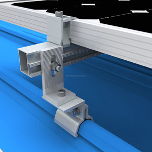 Klip-Lok Système de montage solaire en aluminium à haute rigidité et sans pénétration Supports d'installation pour toit en métal et sol - Product Image 4