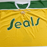Maillot de hockey sur glace brodé personnalisé, vêtements de hockey sur glace pour hommes, maillots de hockey sur glace vierges