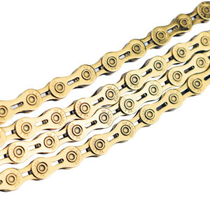 Chaîne de vélo de route et <span class=keywords><strong>vtt</strong></span> à 8 vitesses en or Ti, demi-creux, en titane, pas cher, offre spéciale, - Product Image 5