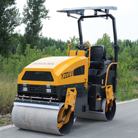 Rouleau de route 2 tonnes 5 tonnes 2.5 tonnes Machine de compactage de sol Rouleau vibrant Moteur diesel durable Pompe hydraulique