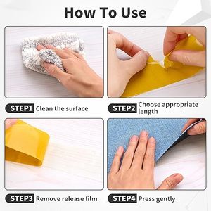 Nastro <span class=keywords><strong>Biadesivo</strong></span> in Tessuto Resistente, Nastro Adesivo Acrilico in Fibra a Rete, Nastro per Montaggio e Unione Tappeti per Ufficio e Scuola - Product Image 4