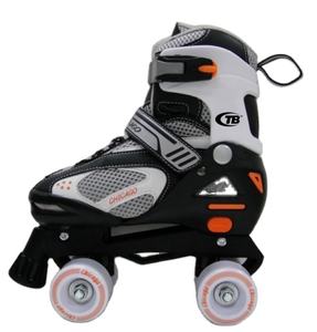 Patins à quatre roulettes réglables pour enfants, bottes souples, 4 roulettes - Product Image 3