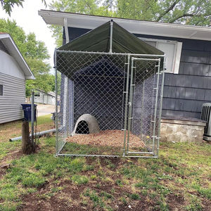 ที่คลุมหลังคากันน้ำกันรังสี UV ขนาดใหญ่พิเศษป้องกันการเกิดสนิมล็อคแบบห่วงโซ่กัลวาไนซ์รั้วสำหรับสุนัขวิ่งแบบเชื่อม - Product Image 2